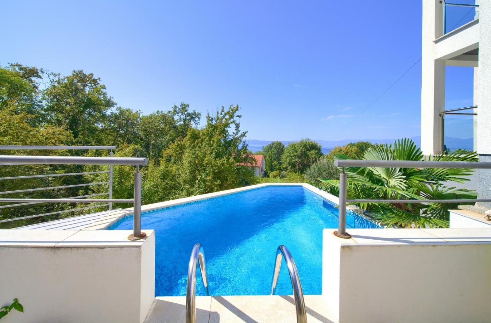 Apartment Sasso Bianco With The Private Pool Njivice Eksteriør bilde